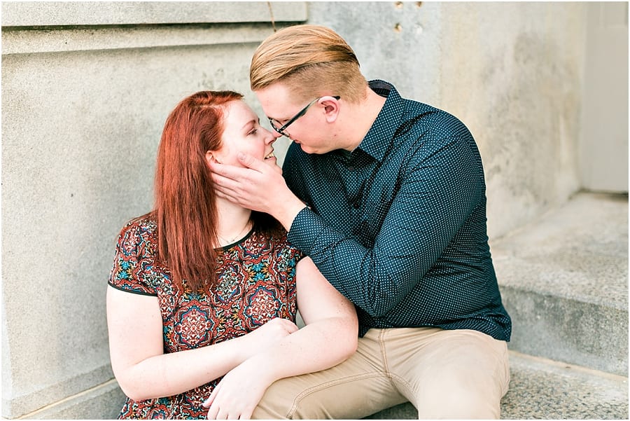 downtown norfolk virginia engagement session pictures