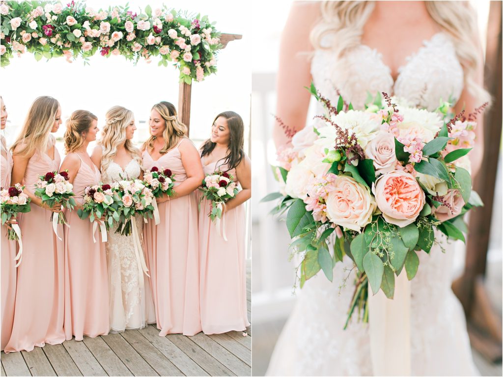 The Water Table Pink and Gold Spring Wedding by Erika Mills Photography width=