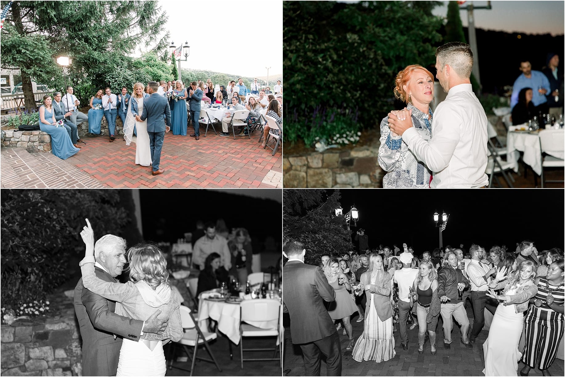 Wintergreen Resort Wedding at Blue Ridge Overlook in June Fourth of July Wedding